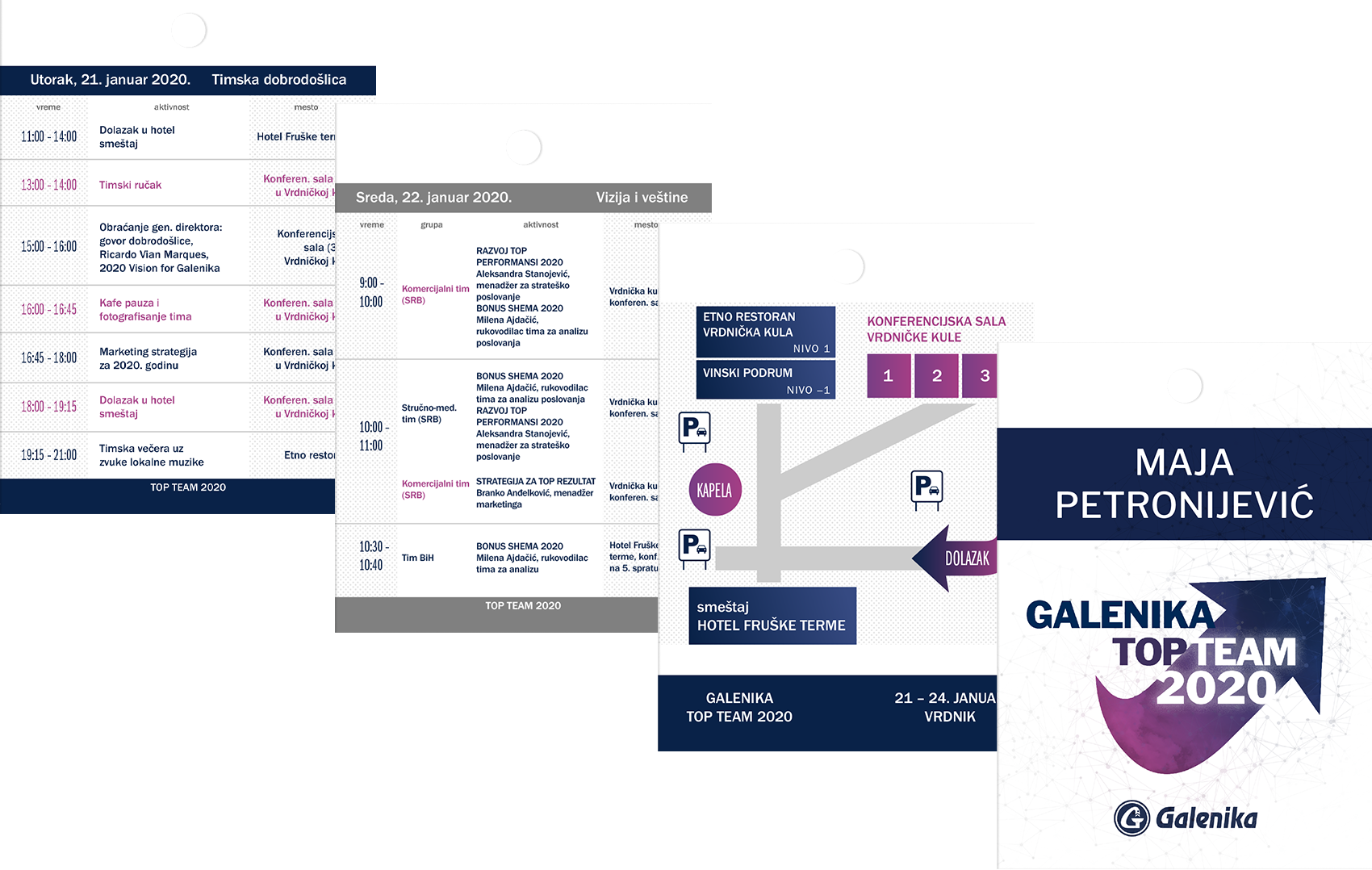 Galenika Tiop Team 2020 branding design